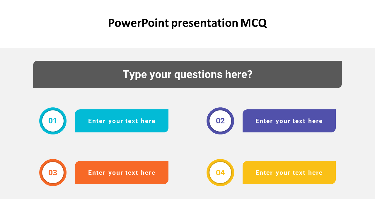 in a power point presentation mcq